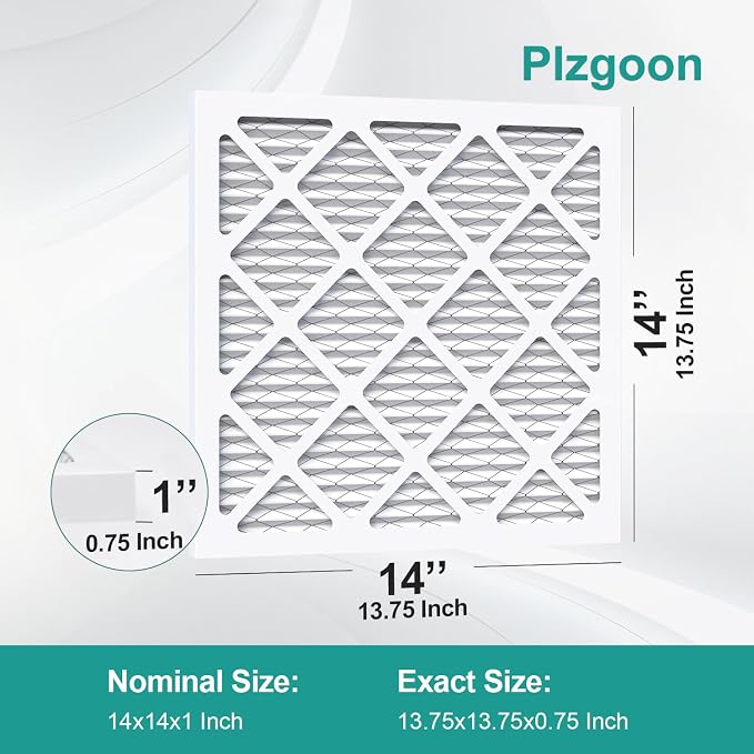 14x14x1 Air Filter MERV 8 MPR 600 Pleated Air Conditioner HVAC AC Furnace Air - Image 2