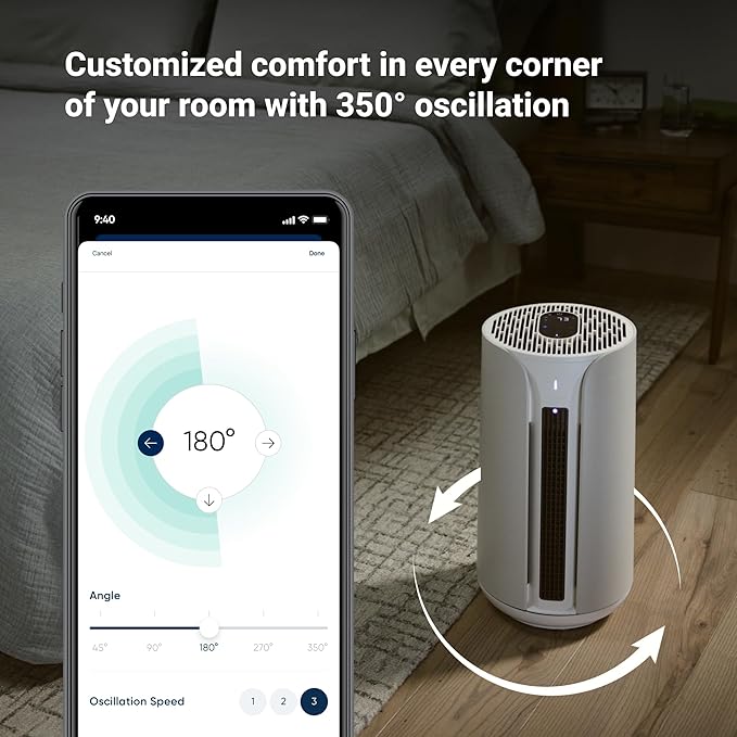 BLUEAIR ComfortPure Most Powerful 3-in-1 Air Purifier: Cooling, Purifying - Image 6