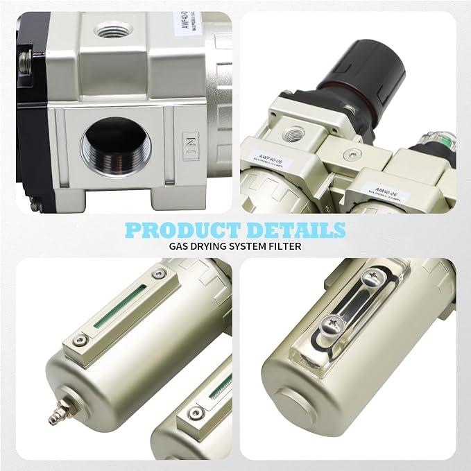3/4" NPT Industrial Grade 3 Stage Drying System Filter, Coalescing Filter - Image 4