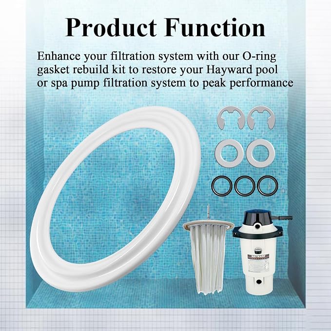 2Pcs Diaphragm Gasket, Fits Hayward Perflex DECX5000G, EC50AC Series Extended - Image 4