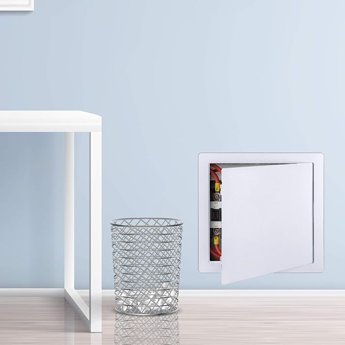 Plumbing Access Panel for Drywall 16 x 16 Inch Plastic Access Door Removable Wall Access Panel Ceiling Reinforced Hinged Durable White