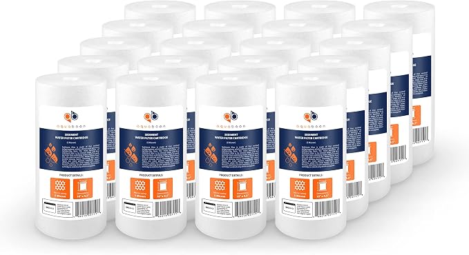 Aquaboon 5 Micron 10 x 4.5 Well Water Sediment Filter Replacement Whole House by Aquaboon