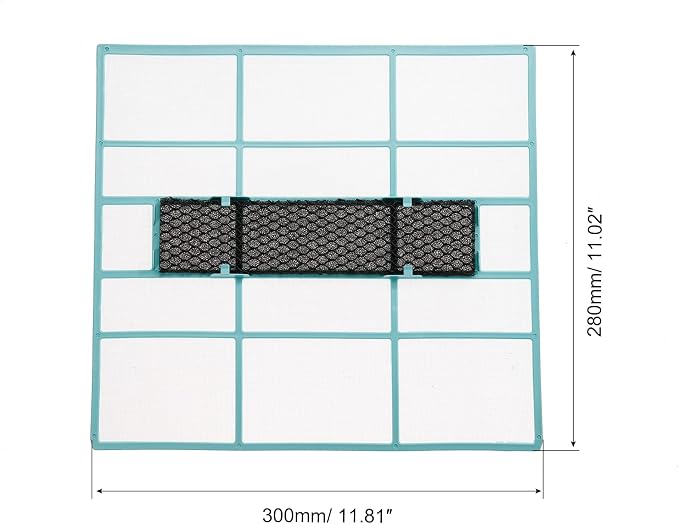 PATIKIL 11.81" x 11.02" Air Conditioner Air Filter, Plastic Air Filtering - Image 2