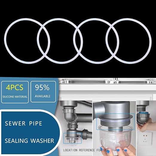 4PCS 70mm Flat Silicone Sealing Gaskets - Image 3