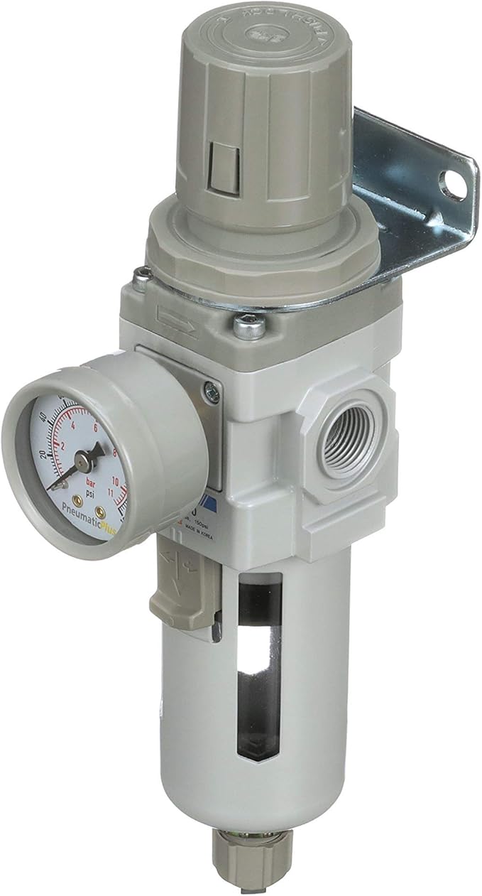 PneumaticPlus SAW300-N03BG Compressed Air Filter Regulator Piggyback Combo 3/8" - Image 6
