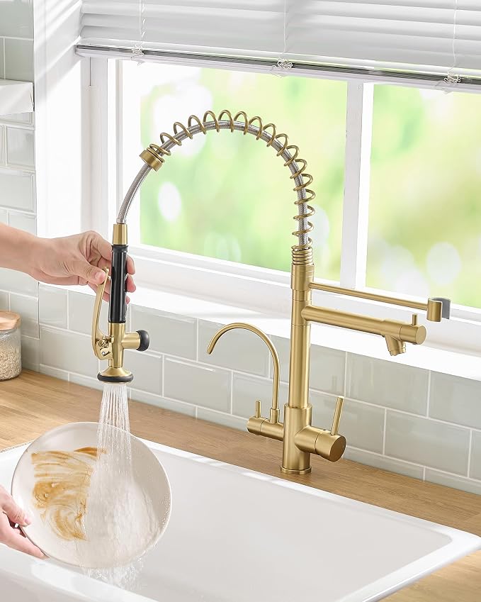 Fapully Commercial 3 Way Kitchen Faucets - Image 6
