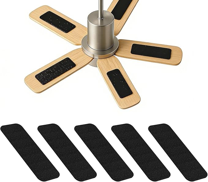 5 Pack Ceiling Fan Filters for Blades, Pet Fresh Fan Blade Air Purifier Pads by FreshOasis