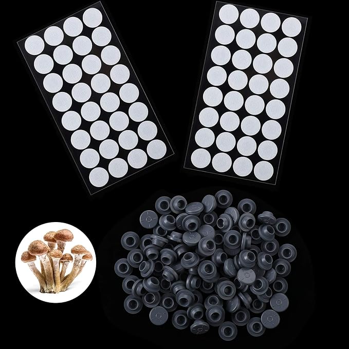 Zonon 64 Pcs Synthetic Filter Paper Stickers 0. 3 Um Filter Disc Mushroom and by Zonon