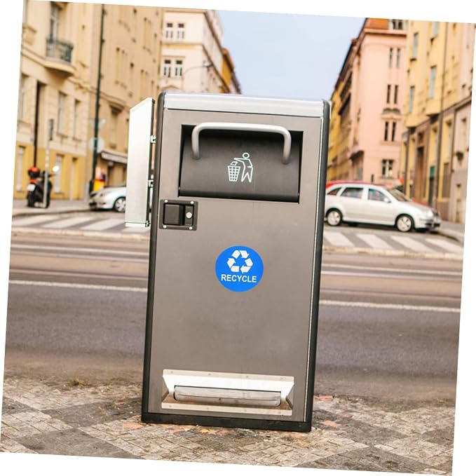 8pcs Garbage Can Stickers Waste Sorting Decals Recycling Bin Sticker Kitchen - Image 5