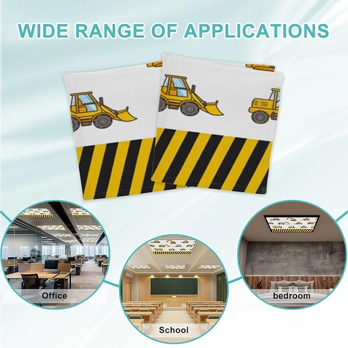 6 Pcs Fluorescent Light Covers for Ceiling Lights Construction Vehicle - Image 7