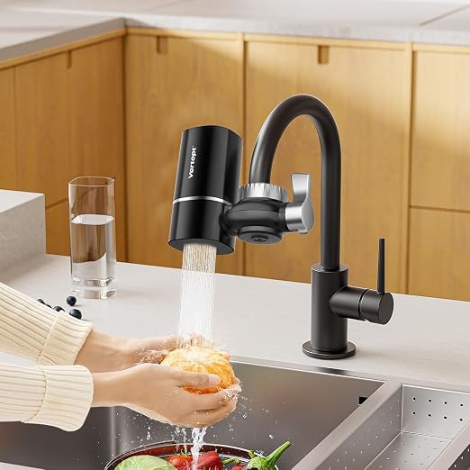 Vortopt Faucet Filter, NSF Certified, 400 Gallon High Efficiency Water by Vortopt