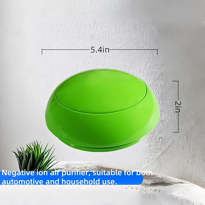 Portable Car Air Purifier with Built-in Filter, USB Charging - Image 2