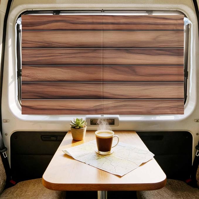 Western Barn Door Magnetic Double Layer Car Window Shades, Side Window Curtains - Image 9