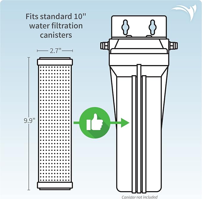 AQUATICLIFE Carbon Plus 10” Carbon Block Water Filter Chlorine Chloramine - Image 4