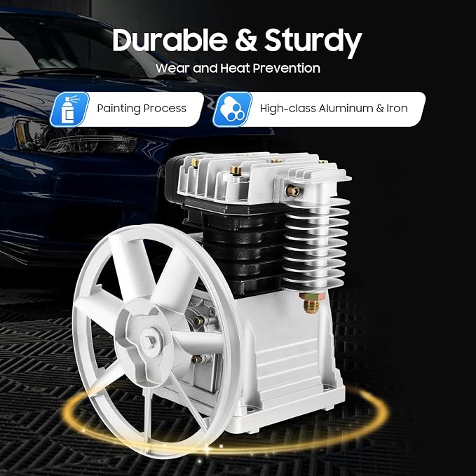 Air Compressor Pump Head, 3hp Air Compressor Pump-Head, 2200w Portable - Image 7
