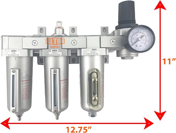 1/2" NPT HEAVY DUTY Industrial Grade 4 Stages Filter Coalescing Desiccant Dryer - Image 2