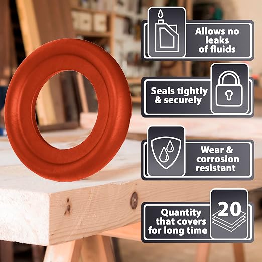 15pcs Oil Drain Plug Crush Rubber Washer Gasket Seal – 14mm Replacement - Image 2