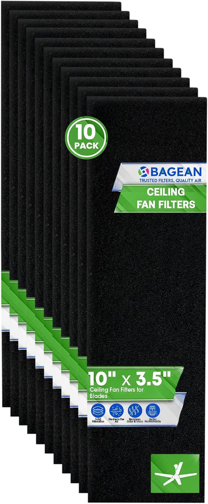 Ceiling Fan Filters for Blades by Bagean