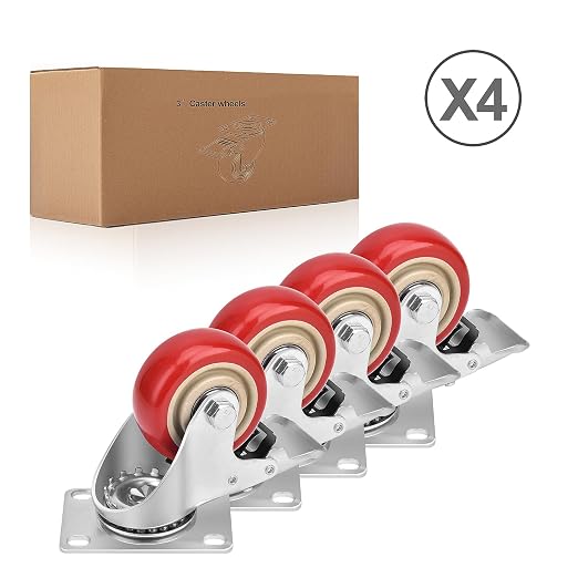 3 Inch Industrial Heavy Duty Swivel Caster Wheels - Image 5
