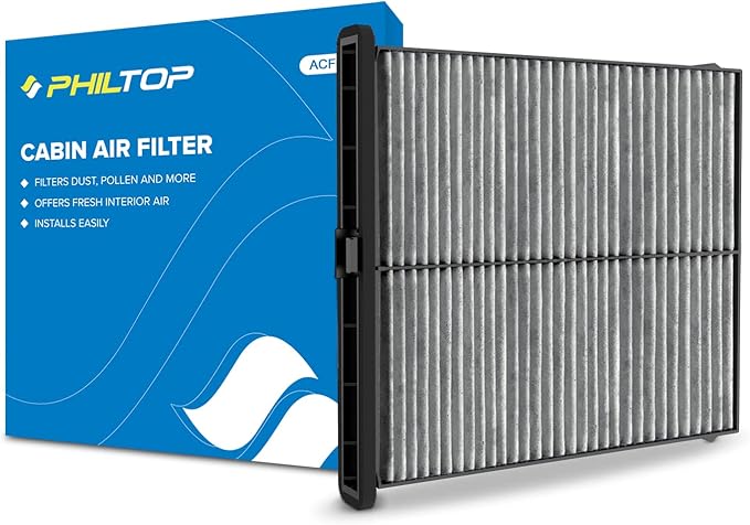 PHILTOP HEPA Cabin Air Filter w/Activated Carbon, Compatible by PHILTOP