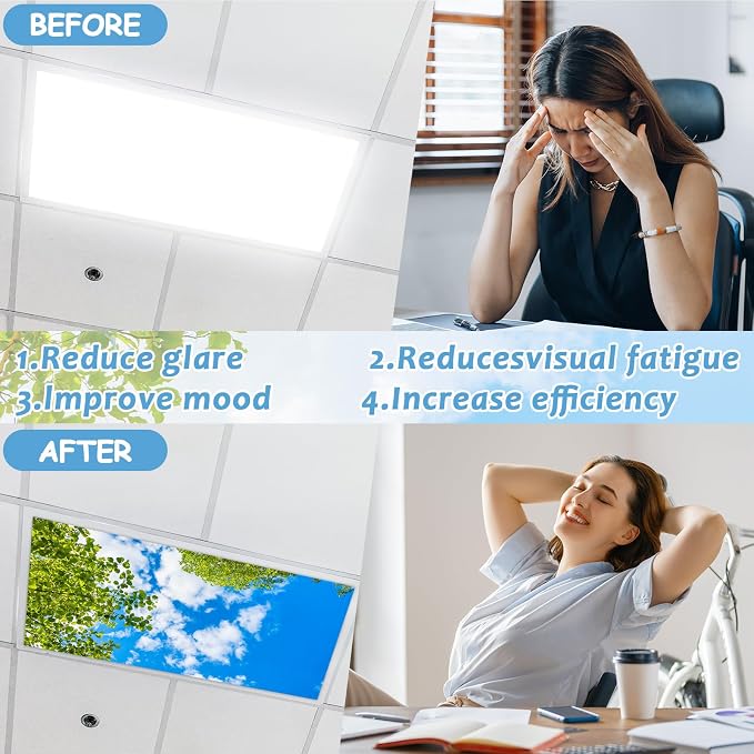 8 Pcs Fluorescent Light Covers - Image 4
