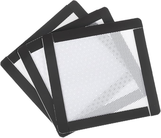 MECCANIXITY 3PCS PC Dust Filter, 100x100mm Magnetic Frame PVC Computer Case by MECCANIXITY