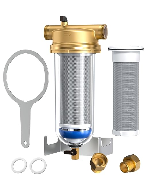Waterdrop Mega Spin Down Sediment Filter, Upgraded Reusable Backwash Whole by Waterdrop