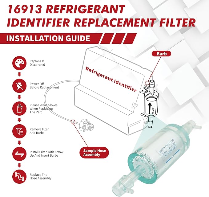 OEM 16913 Refrigerant Identifier Replacement Filter – Compatible Replacement - Image 3