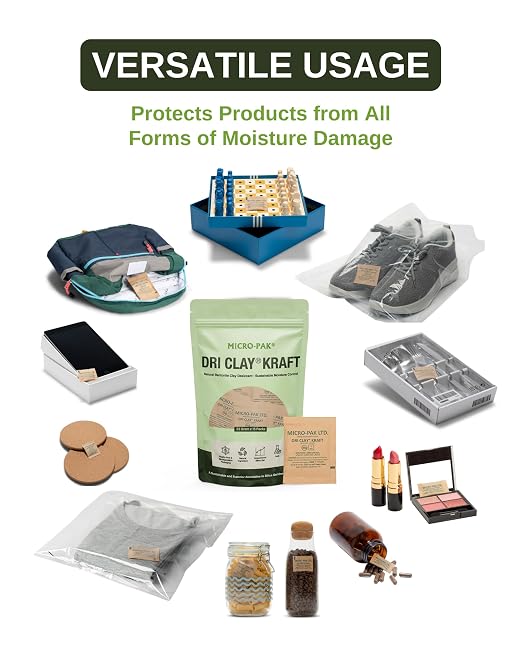 Micro-Pak Dri Clay Kraft, Highest Moisture Absorption Desiccant Packs, Silica - Image 8