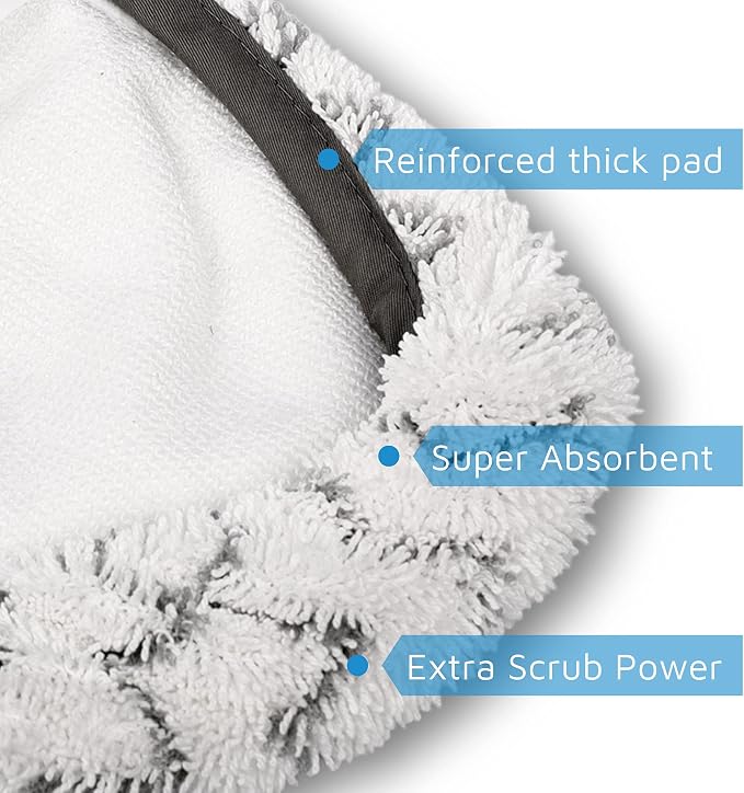 Flammi 4 Scrub+2 Soft Steam Mop Replacement Pad & 6 Scent Discs - Image 5
