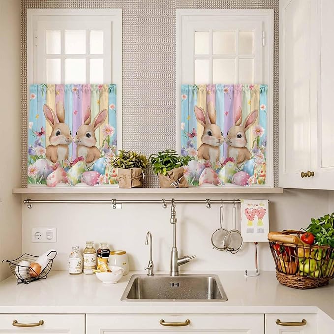 Easter Kitchen Curtains Set 3 Piece - Image 7