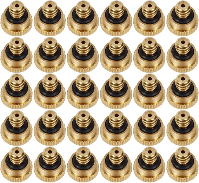 KUWAN 0.016" Orifice Thread UNC 10/24 Brass Misting Nozzles Low Pressure by KUWAN