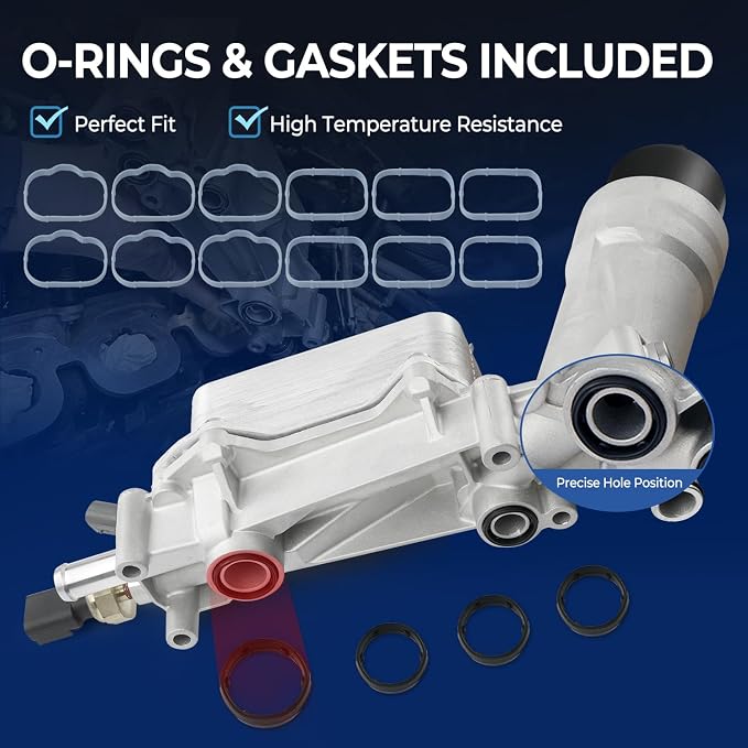 926-959 Upgrade Aluminum Engine Oil Cooler Oil Filter Housing - Image 4