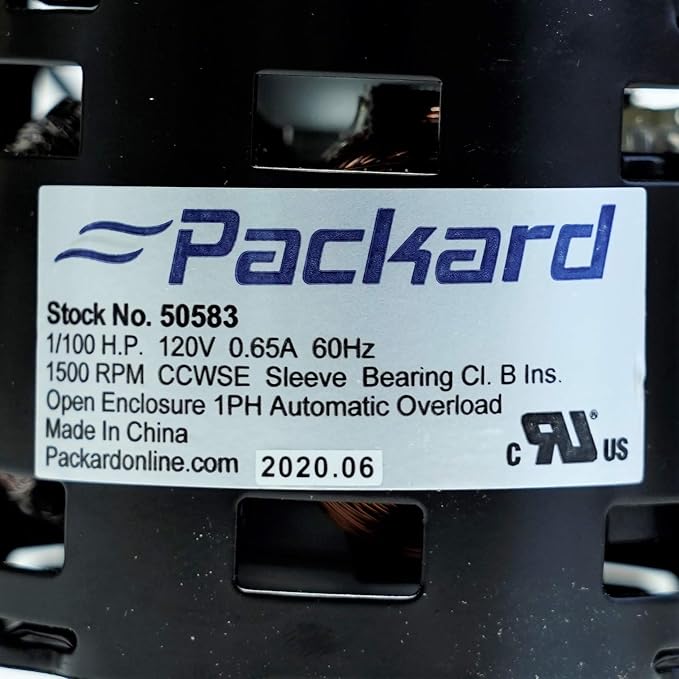Packard 50583 Bathroom Exhaust Vent Fan Motor Replacement - Image 7