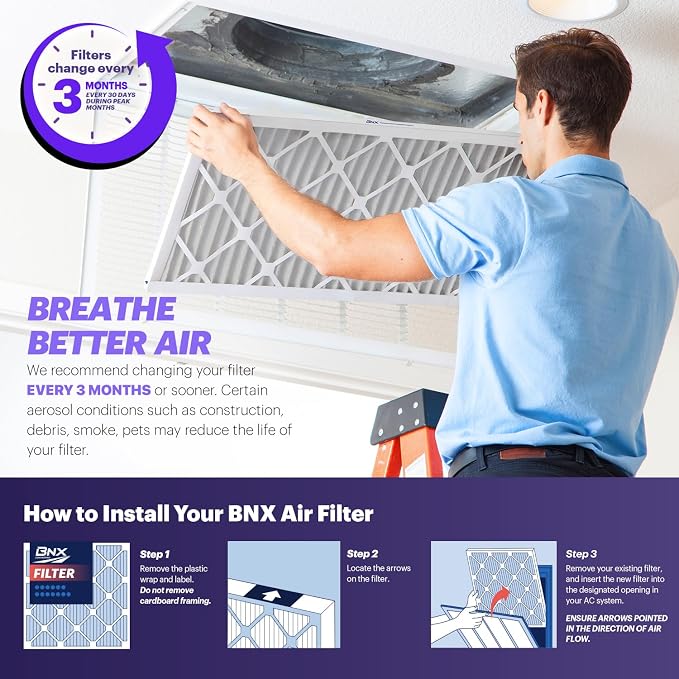 BNX TruFilter 20x24x2 Air Filter MERV 8 - Image 8