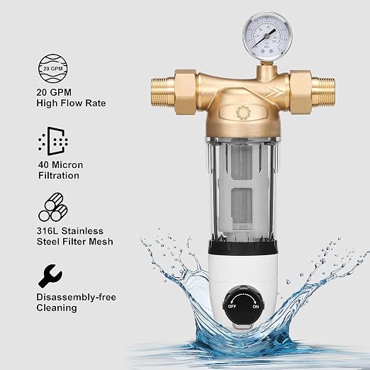 Airthereal Spin Down Water Sediment Filter, Pre-Filtration System - Image 2