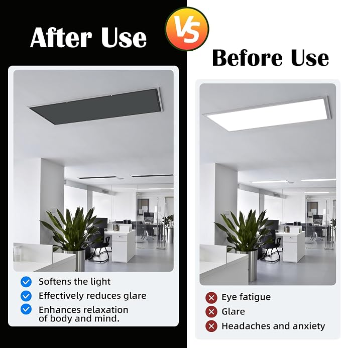 ANGSYLTH 2 Pcs Fluorescent Light Covers - Image 3