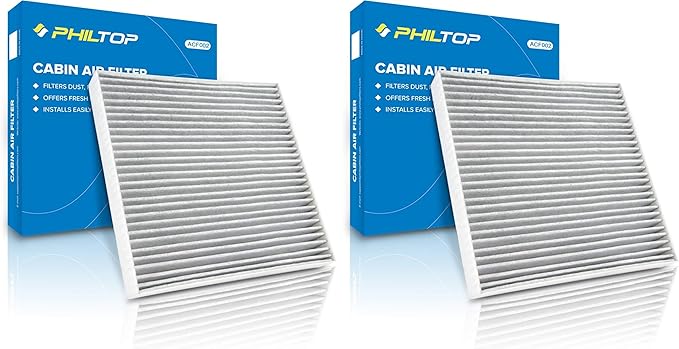 PHILTOP Cabin Air Filter w/Activated Carbon, Compatible by PHILTOP