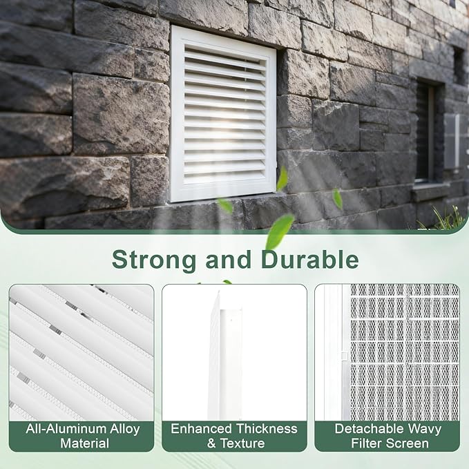 2-Pack Paintable Gable Vents - Image 3