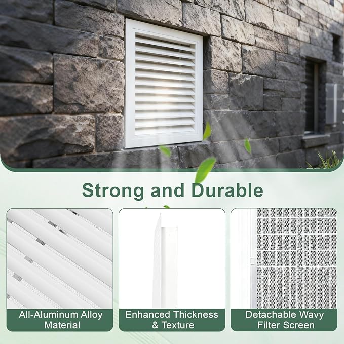 2-Pack 14"x14" Gable Vent - Image 3