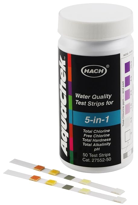 Hach 5 in 1 Water Quality Test Strips, Water Testing, Comprehensive Water by Hach