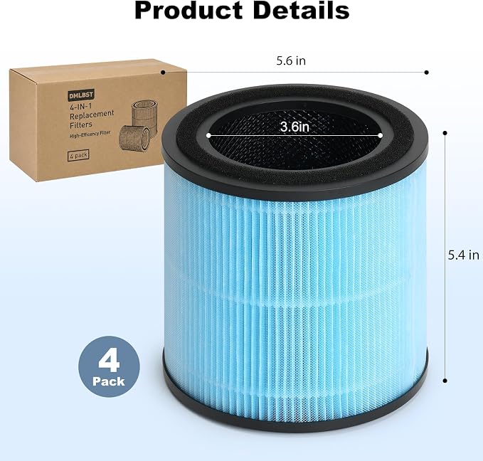 4 Pack AP0601 Replacement Filter Compatible - Image 7