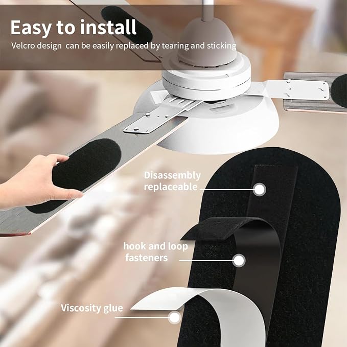 Generic Ceiling fan blade air activated carbon filter, not easy to fall off - Image 2