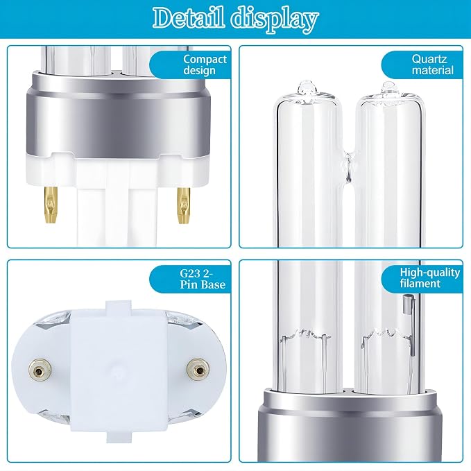 2 Pack 5W Replacement Bulb for Germ Guardian Air Purifiers LB4000, AC4300BPTCA - Image 3