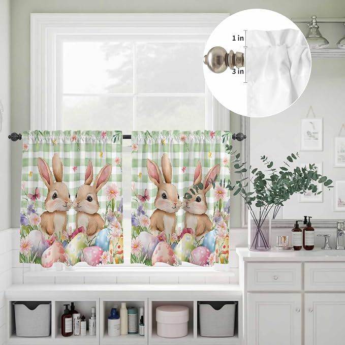 Easter Kitchen Curtains Set 3 Piece - Image 5