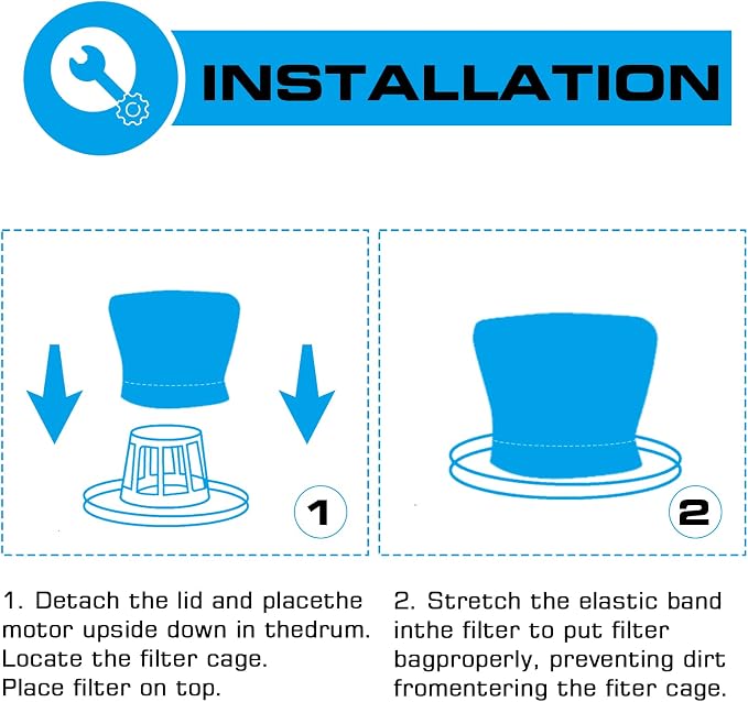 VRC2 Cloth Filter Bag 1.5 to 3.2 Gallon - Image 5