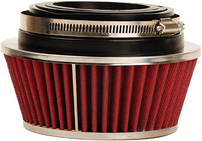 HIFROM 8161 Universal Clamp-On Air Filter Black Small Round Reverse Tapered fit - Image 8