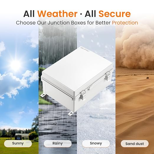 QILIPSU Waterproof Junction Box IP67 Outdoor Plastic Electrical Project - Image 7