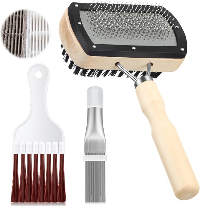 Boao 3 Pcs Ac Coil Cleaner Brush Fin Comb Double Sided Refrigerator Air by Boao