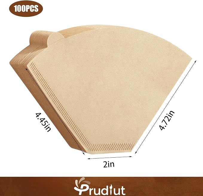 200 Count #4 Cone Coffee Filters 8-12 Cups, Disposable Coffee Filters 4 Cone - Image 2